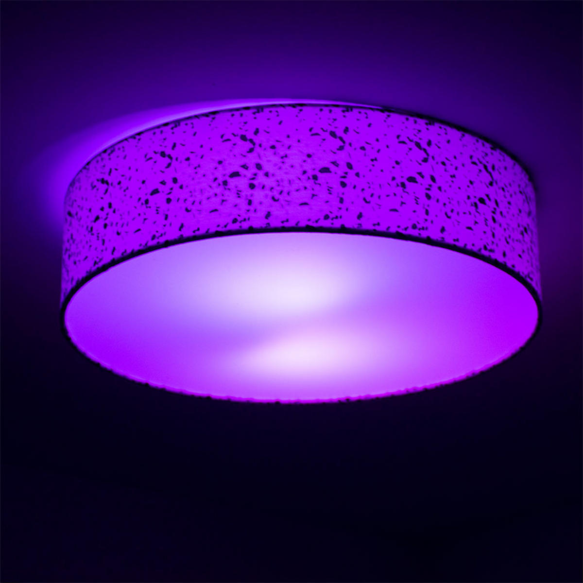 LED DECKENLEUCHTE VARIOS Weiß Terrazzo - Weiß, Metall (38/38/10cm)