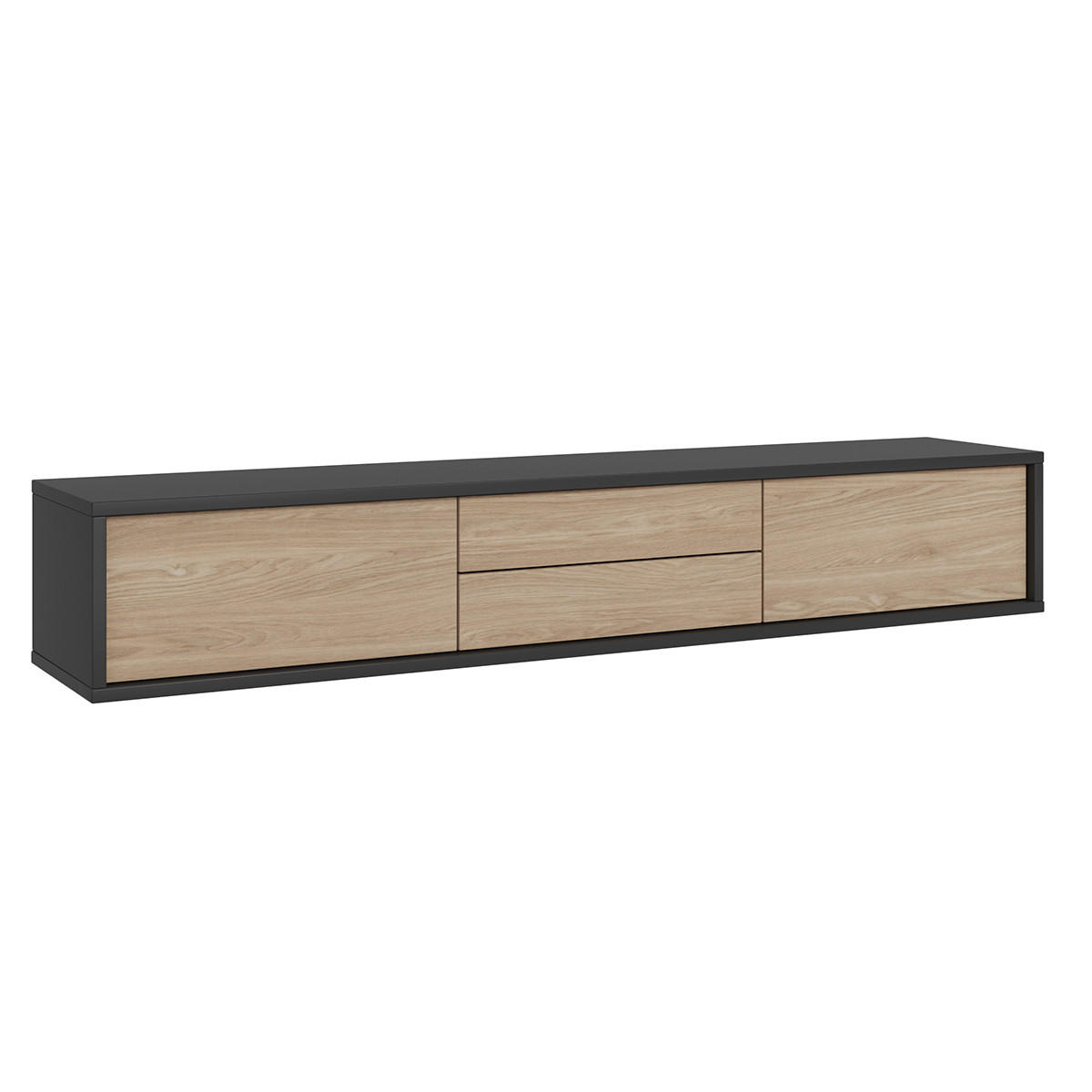 TV-MÖBEL Idra Holz und Grau - Grau, Holzwerkstoff (180/32/36cm) - Petits-meubles