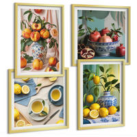 BILDER SET 4er Set - 50x50 cm & 40x60 cm Goldrahmen - Matisses stilvolle Figuren - Goldfarben, Kunststoff (50/50cm) - TULUP