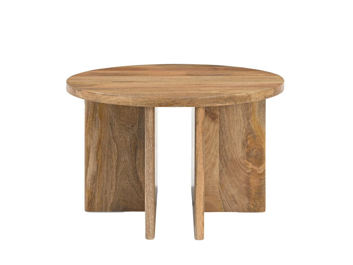 COUCHTISCH Jade Mangoholz Natur Natur - Naturfarben, Holz (60/60/38cm)