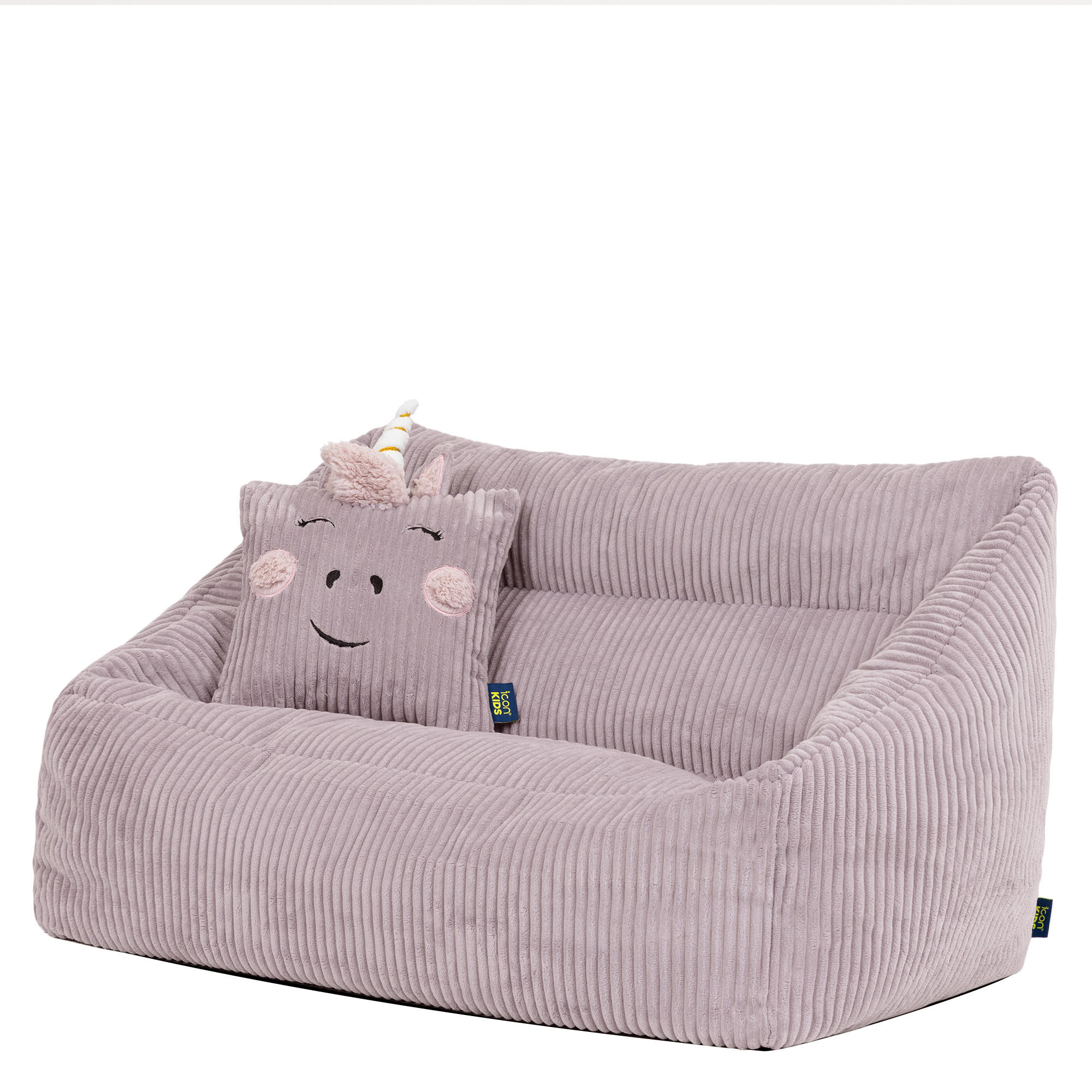 KINDERSITZSACK Sofa Cecilia mit Animalkissen - Flieder, Textil (95/50/55cm) - icon