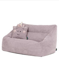 KINDERSITZSACK Sofa Cecilia mit Animalkissen - Flieder, Textil (95/50/55cm) - icon