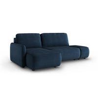 ECKSOFA Alessio 3 Sitzplätze Dunkelblau - Blau, Holz (229/148cm) - Petits-meubles