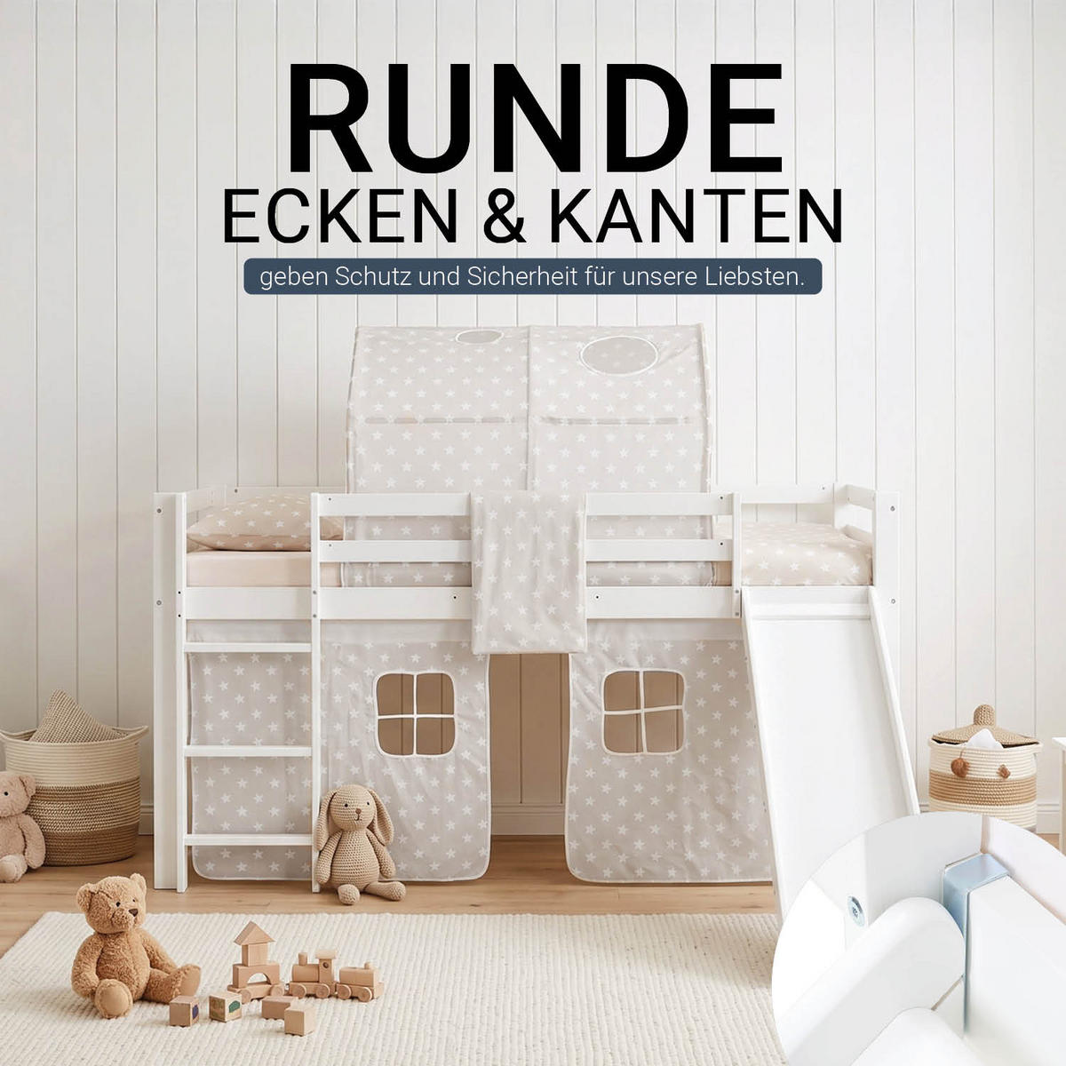HOCHBETT 90/200 cm in weiß mit Lattenrost - Weiß, Holz (90/200cm) - Homestyle4u