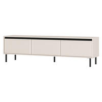 LOWBOARD OSTIA 178,6x40x50 cm mit 3 Schubladen für Wohnzimmer Modern Beige - Beige, Holzwerkstoff (178.6/50/40cm) - MASSENO