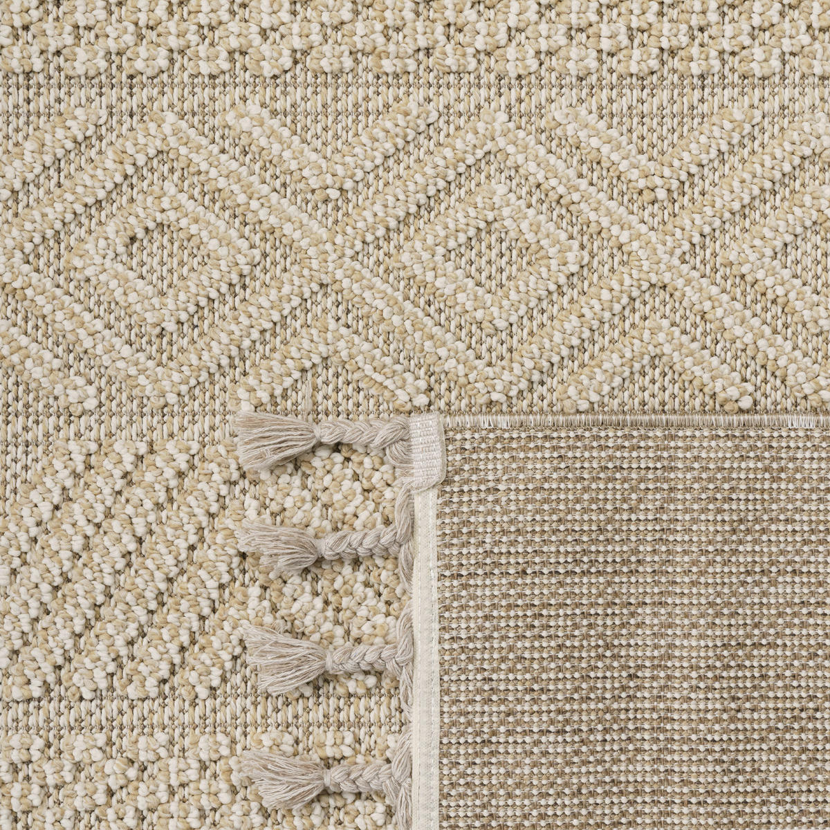 KURZFLORTEPPICH 80/150 cm München 531 - Creme, Textil (80/150cm) - Paco Home