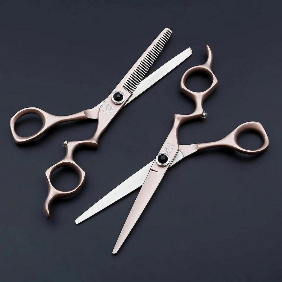 FRISEURSCHEREN Set 6 Zoll Japanischer Edelstahl - Bronzefarben, Metall (6/1/17.8cm)