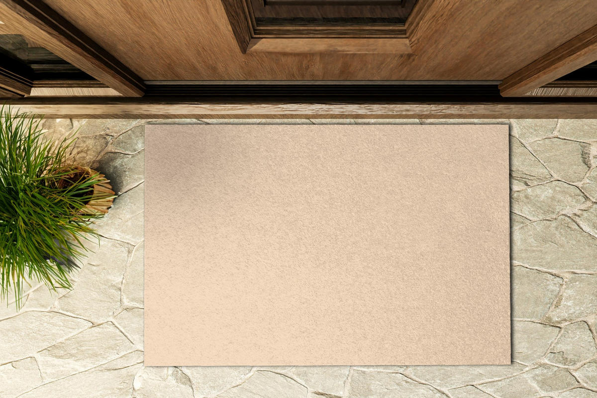 FUSSMATTE 60 x 40 cm Sandstrand - Beige, Textil (60/40cm) - TULUP