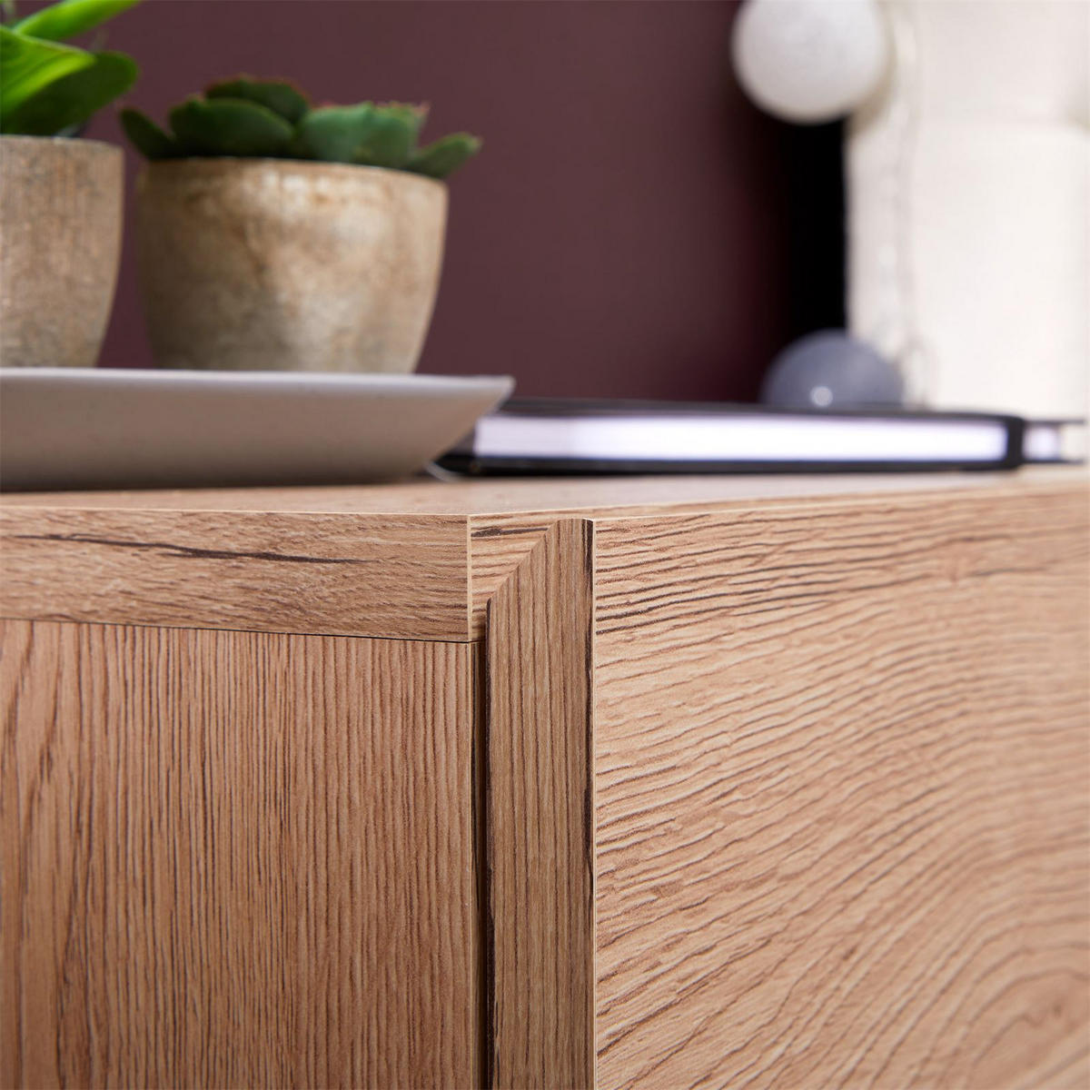 NACHTTISCH ANNE hängend - Eiche San Remo, Holzwerkstoff (42/14/30cm) - CARO-Möbel