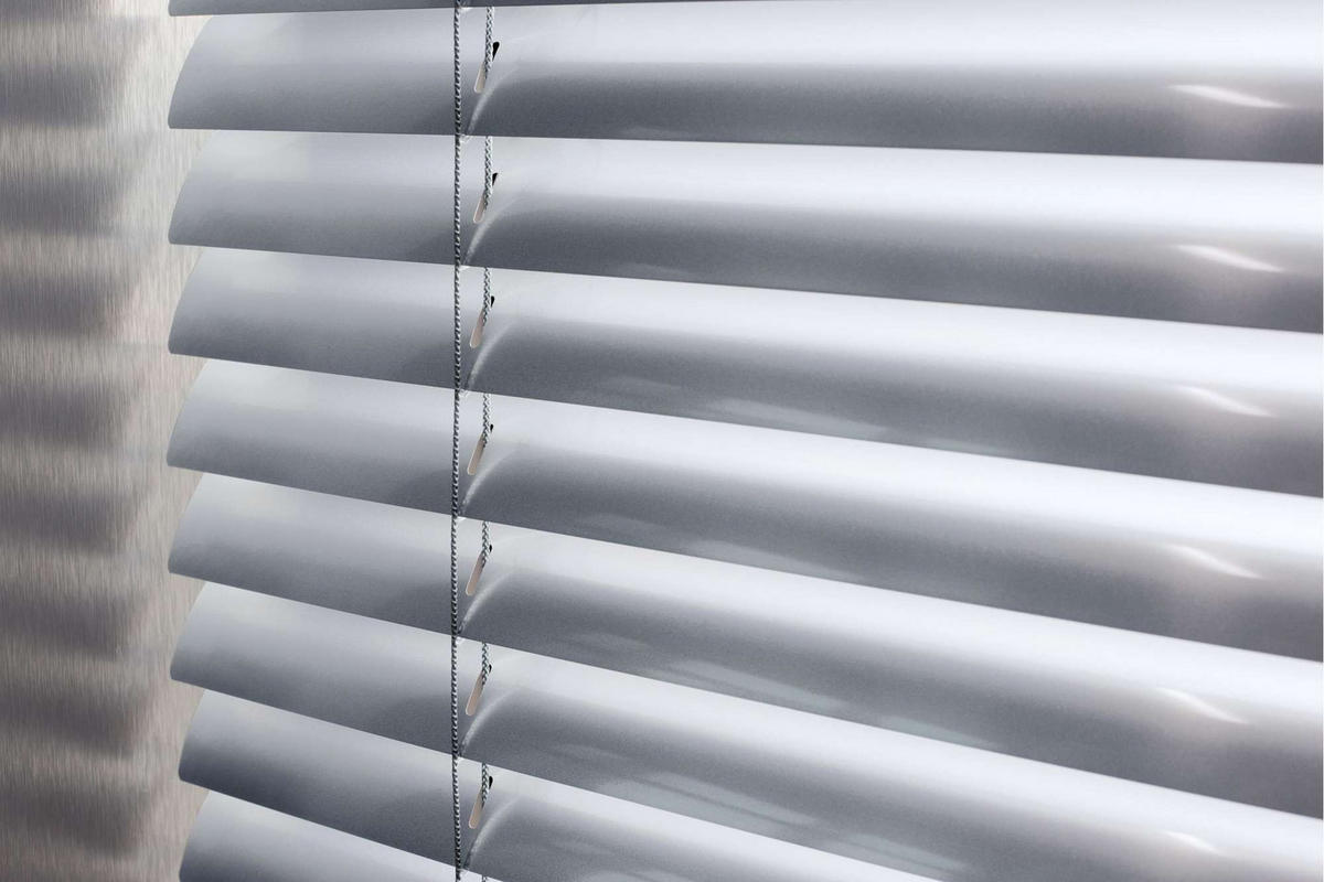 JALOUSIE venetianische mit Silber Zugschnu 90x250 - Silberfarben, Metall (90/250cm) - STORESDECO
