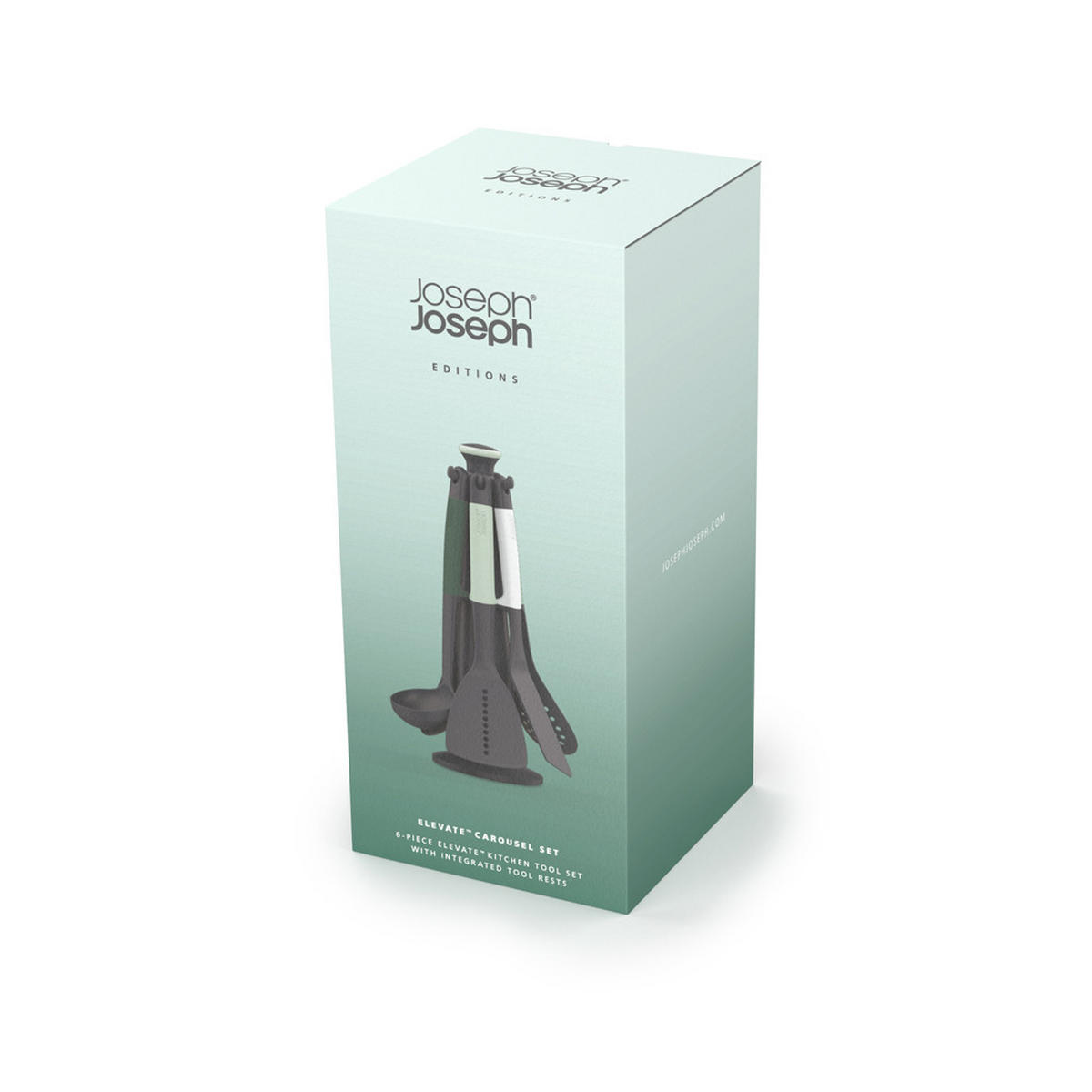 SPATEL-SET Karussell mit 6 Spateln - Elevate - Sage - Grün, Kunststoff (2/35/17cm) - Joseph Joseph 