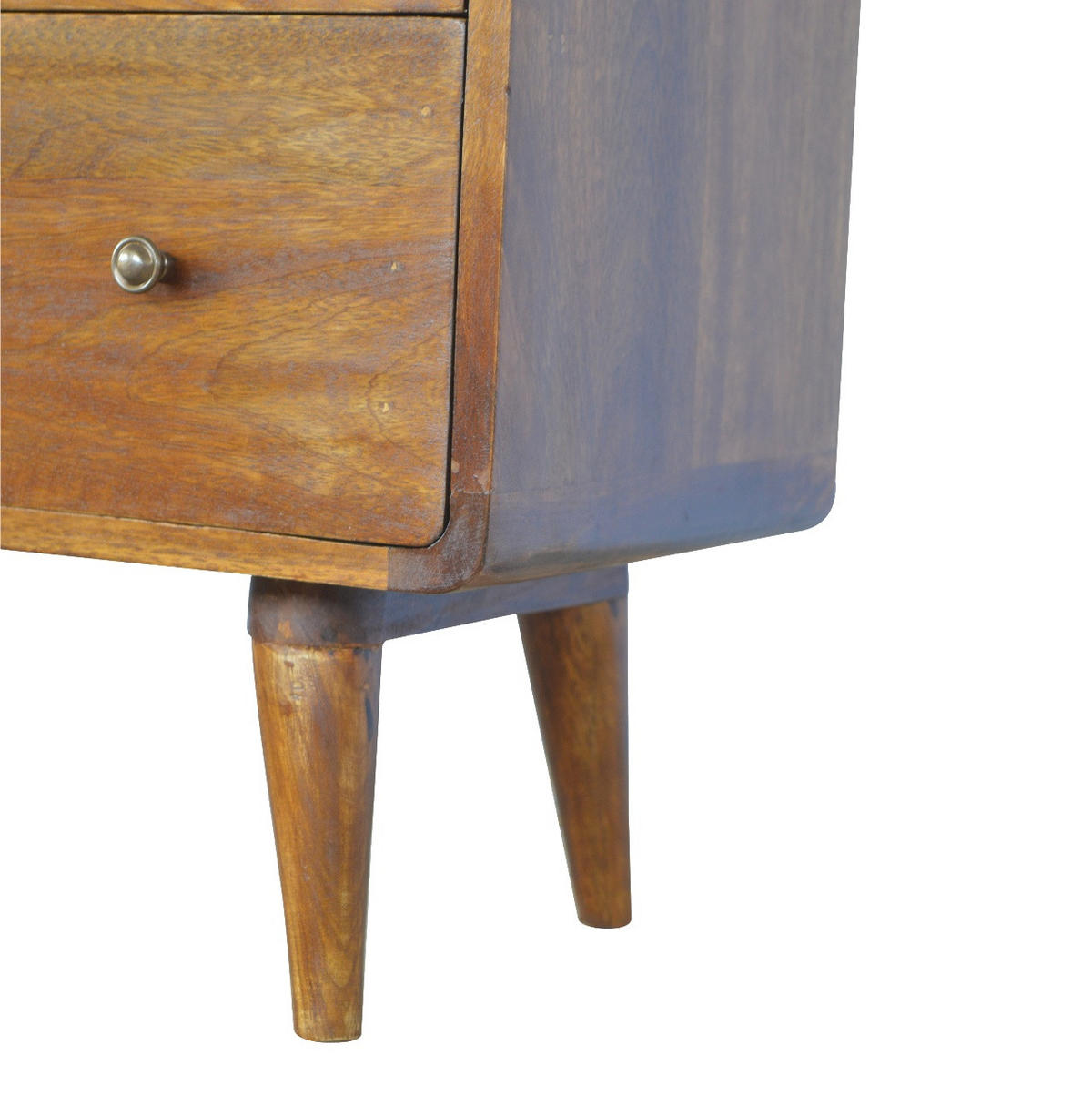KOMMODE im Kastanien-Finish - Messingfarben/Braun, Holz/Metall (70/80/35cm) - Artisan Furniture