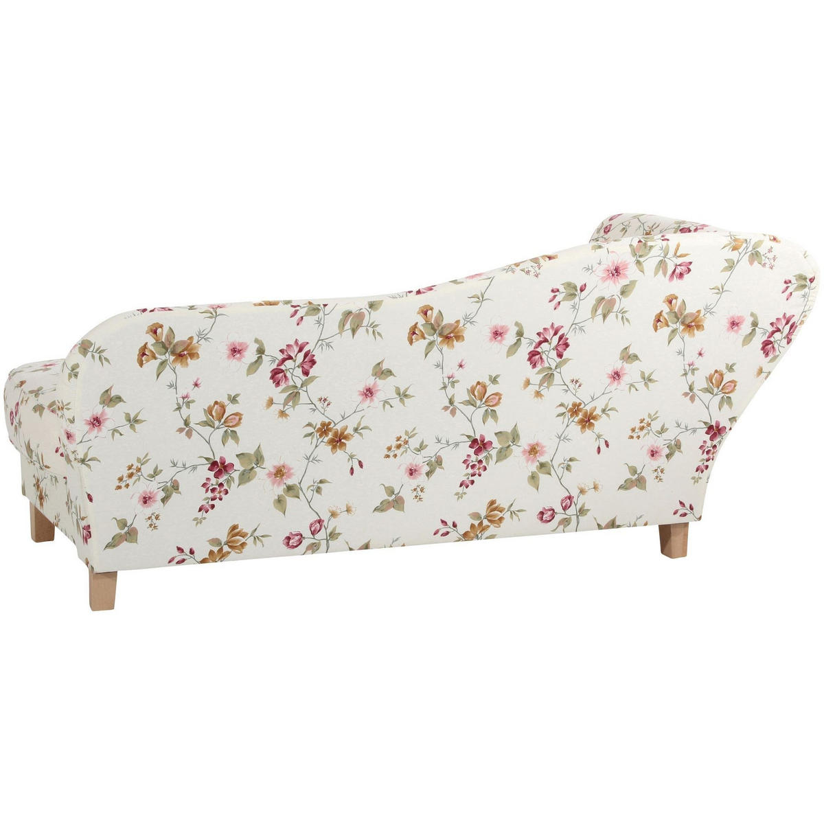 RECAMIERE mit Armteil links klappbar Katia Bezug Flachgewebe Buche natur / weiß - Weiß, Kunststoff (190/82/88cm) - 58aufmkessel