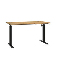 SCHREIBTISCH MALTESA 138x67x120,8 cm Bürotisch Computertisch, Eiche Artisan - Eiche Artisan, Holzwerkstoff (67/138/120.8cm) - MASSENO