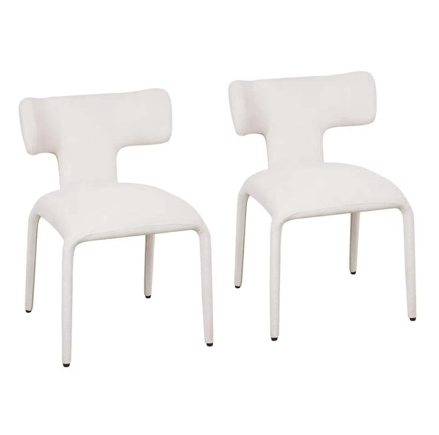STÜHLE 53/53/78 cm aus Leinen mit Rollen, Apricot Cream - Creme, Textil (53/78/53cm) - OKMYHOME