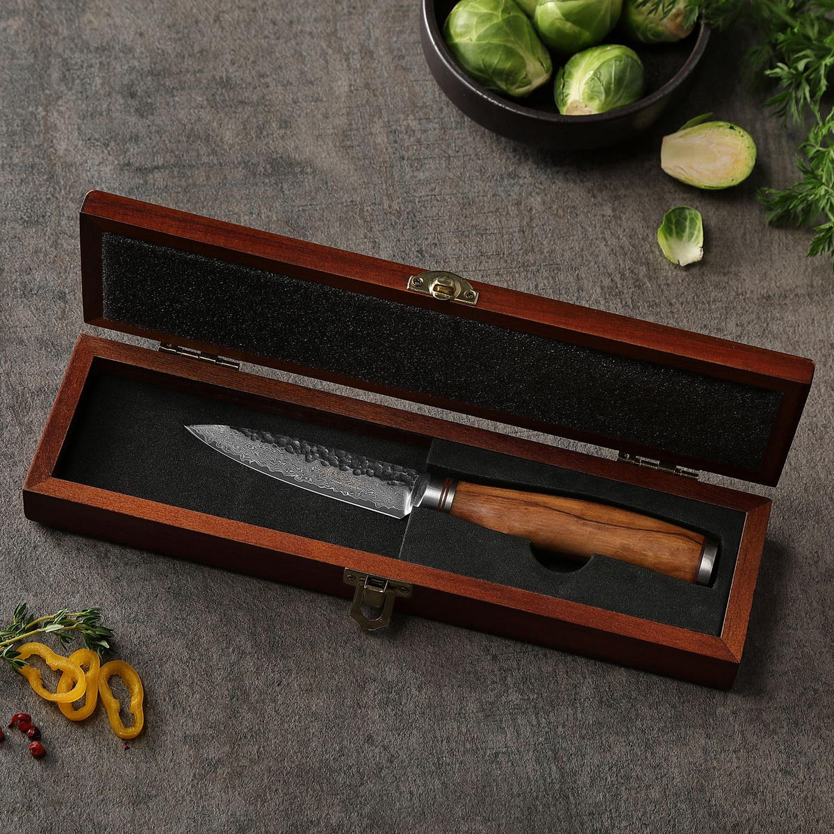 OFFICEMESSER 9 cm - Braun, Holz/Metall (21cm) - Wakoli