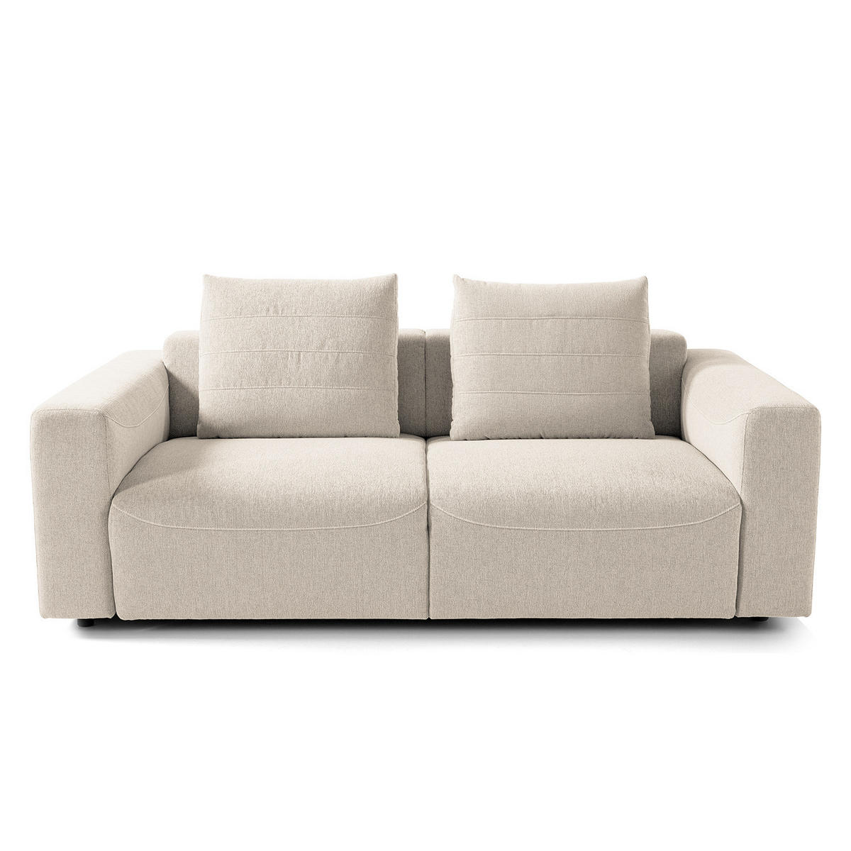 2,5-SITZER SOFA - Webstoff - Beige, Textil (199/83/100cm) - home24