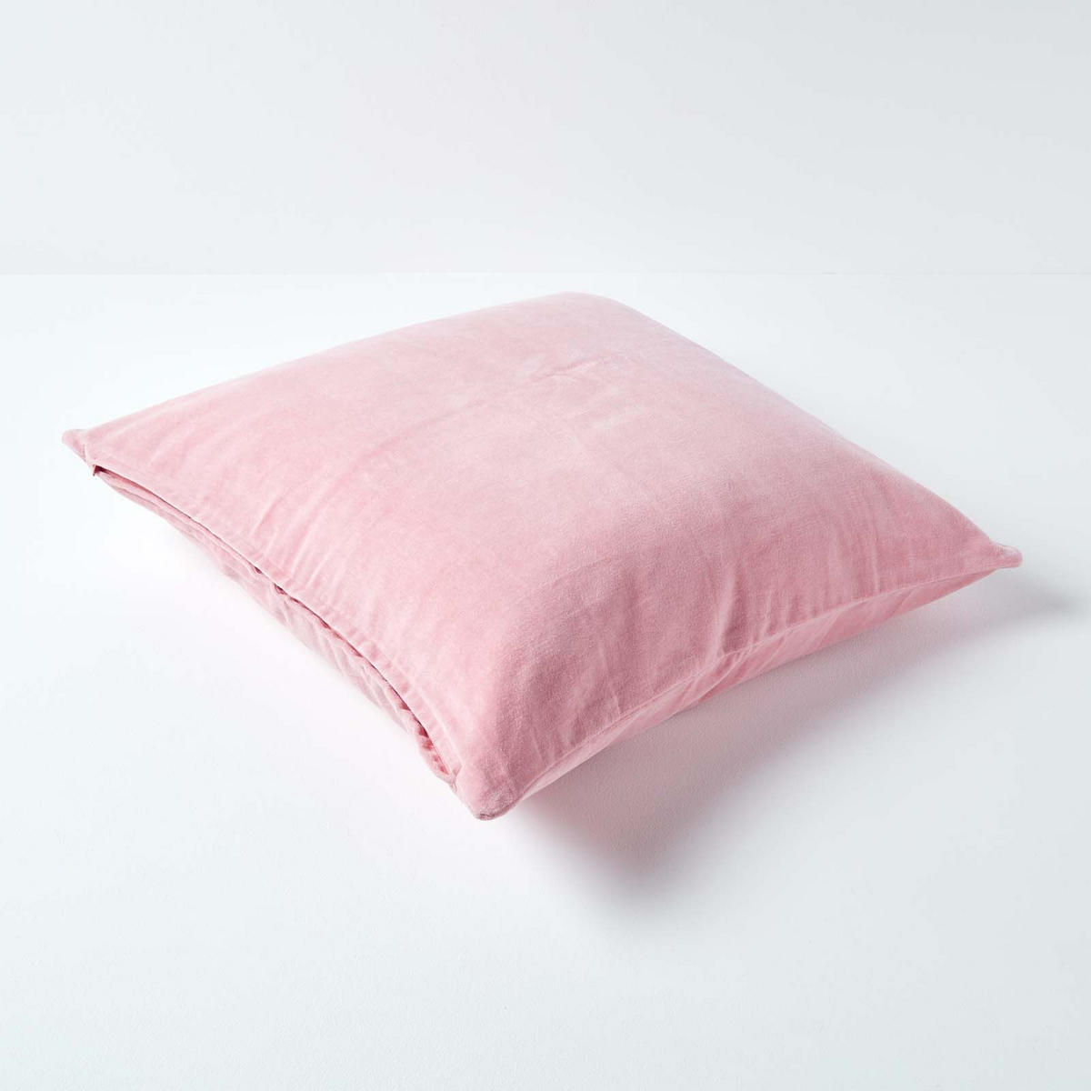 KISSENHÜLLEN 2er-Set Baumwollsamt rosa 40/40 cm - Rosa, Textil (40/40cm) - Homescapes