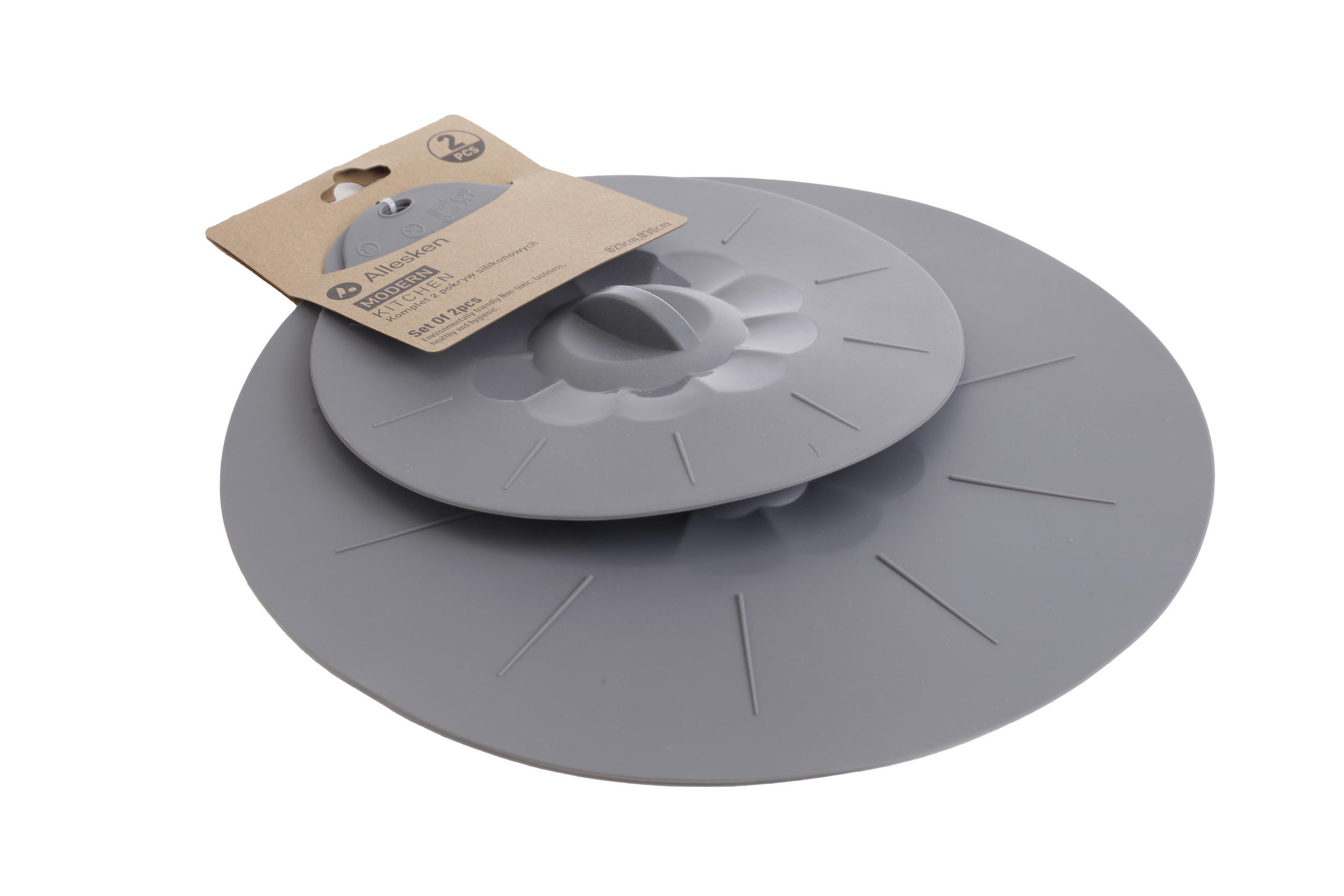 SILIKONDECKEL Modern Kitchen Grau 31.5/31.5/3 cm Kunstoff - Grau, Kunststoff (31.5cm) - Mondex