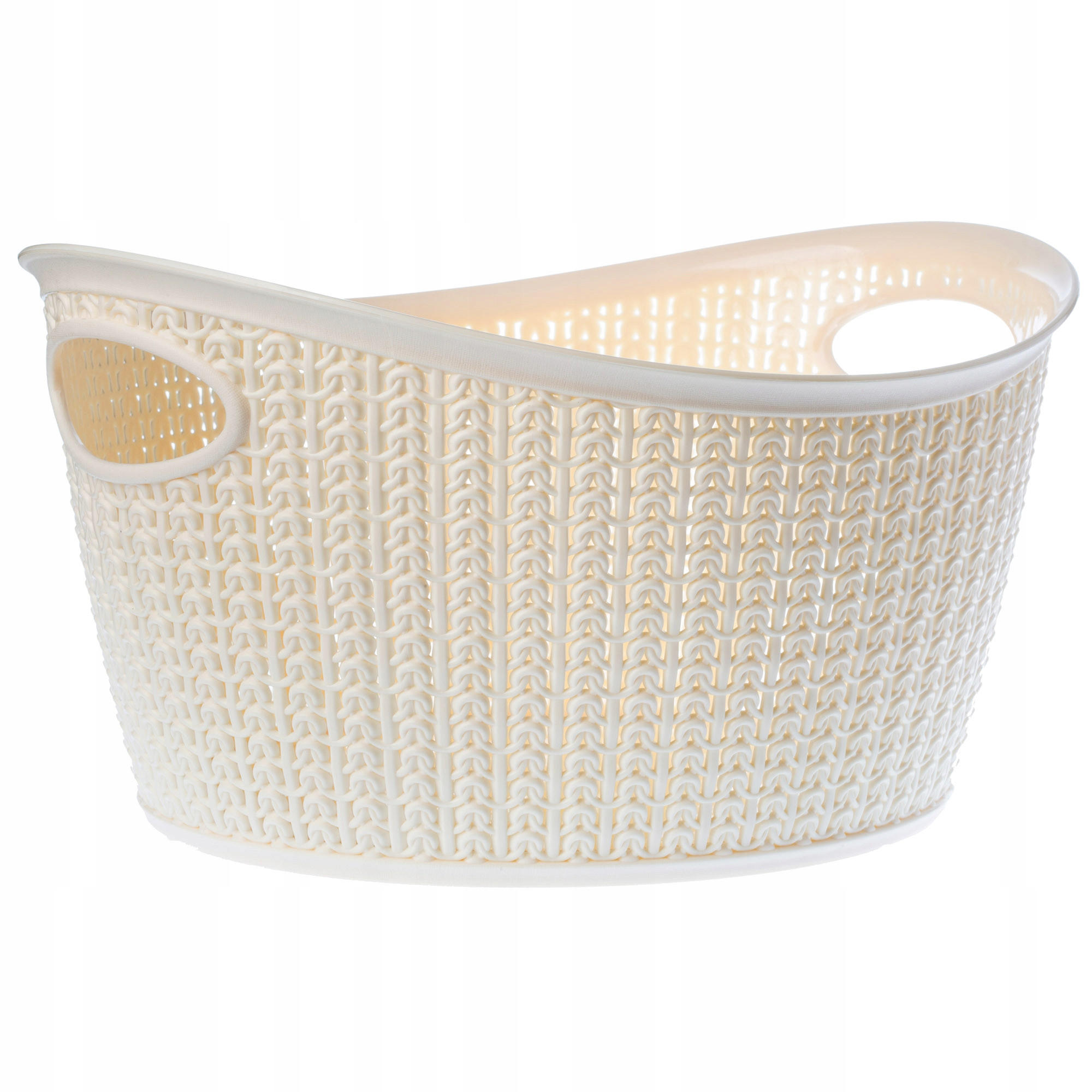 KUNSTSTOFFKORB 9L, Creme - Creme, Kunststoff (25/29cm) - KADAX