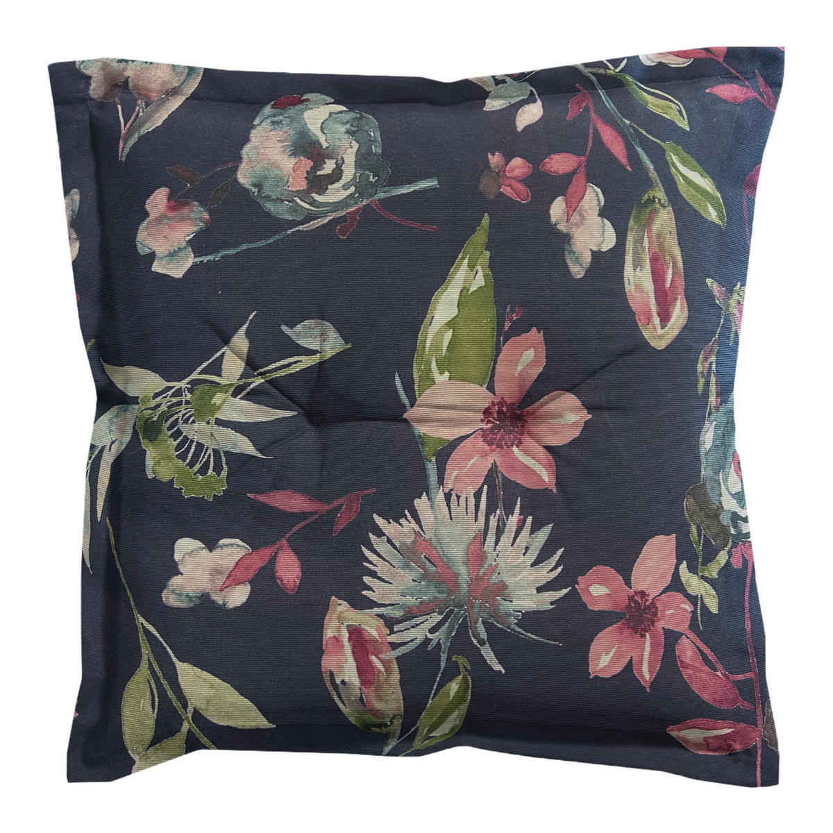 SITZKISSEN Cato - Blau - 50/50/7 cm - 4er-Set - Blau, Textil (50/7/50cm) - Madison