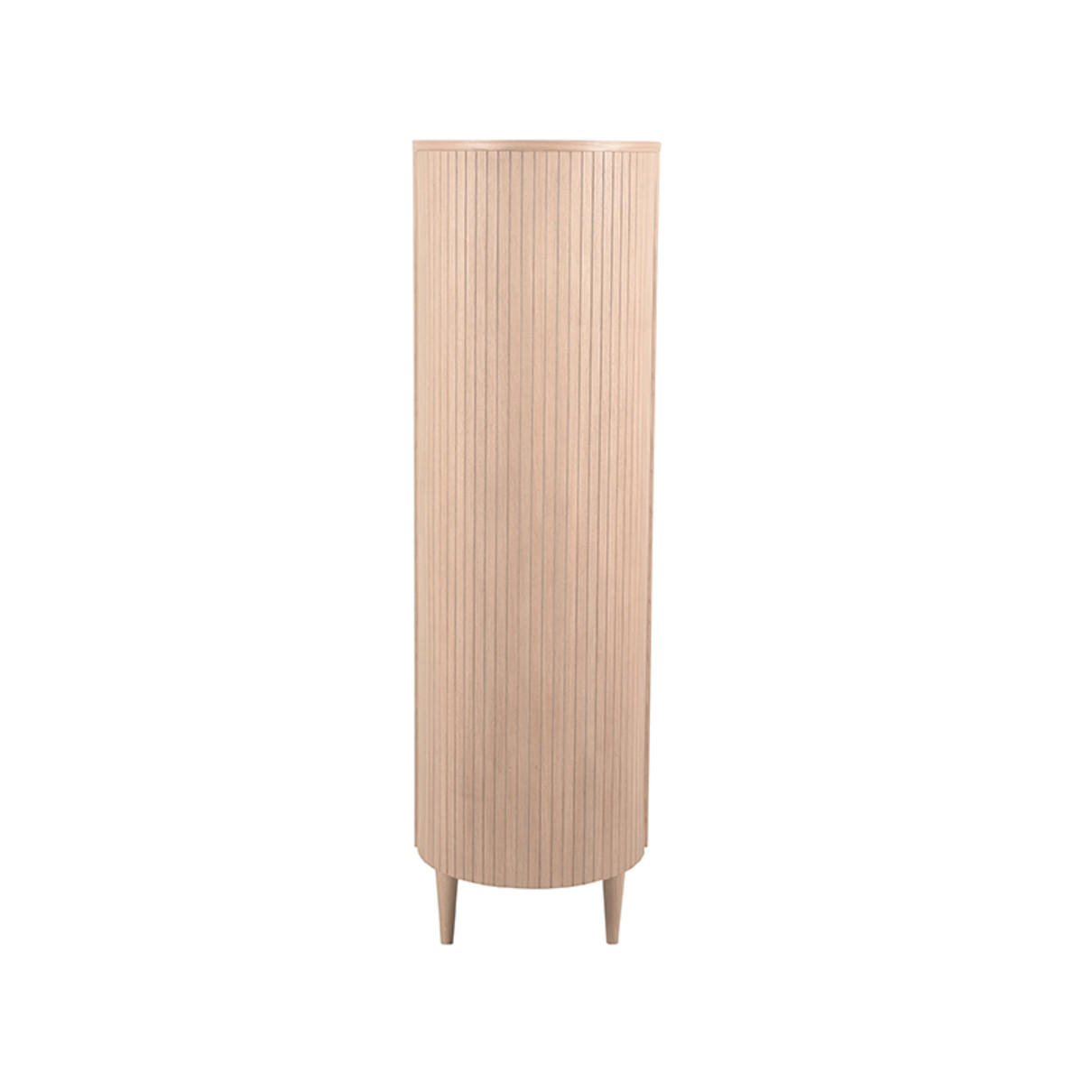 SCHRANK Oliva Braun 47/125/158 cm - Hellbraun, Holz (125/158/47cm) - LABEL51