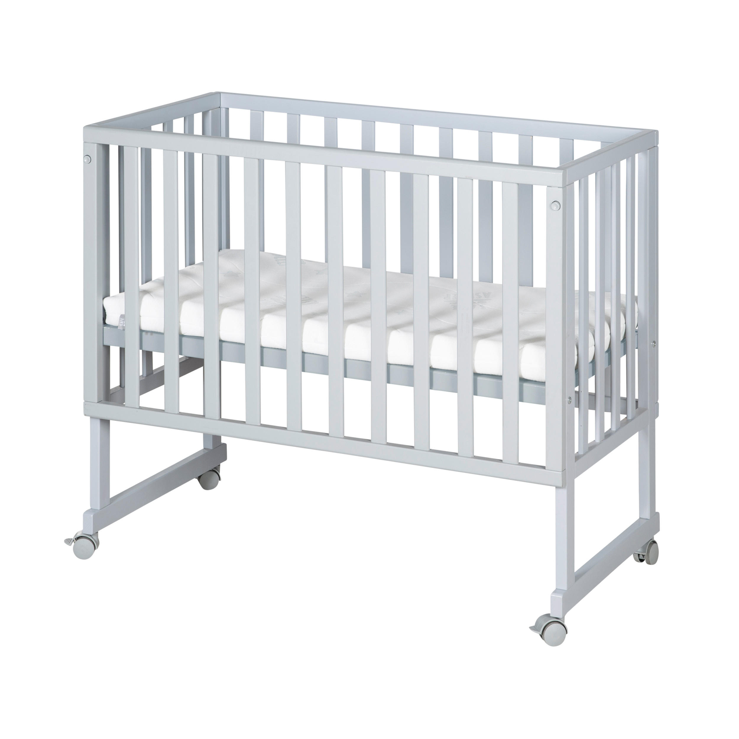 BEISTELLBETT 3in1 Set 90 x 45 cm - Taupe/Hellgrau, Holzwerkstoff (45/90cm) - Roba