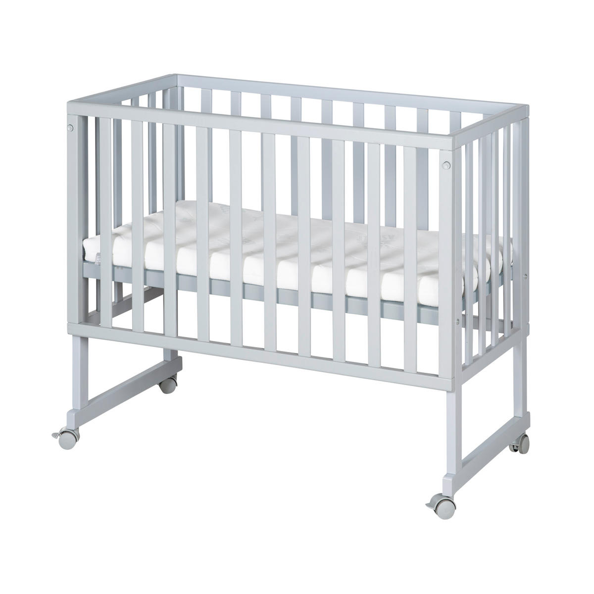 BEISTELLBETT 3in1 Set 90 x 45 cm - Taupe/Hellgrau, Holzwerkstoff (45/90cm) - Roba
