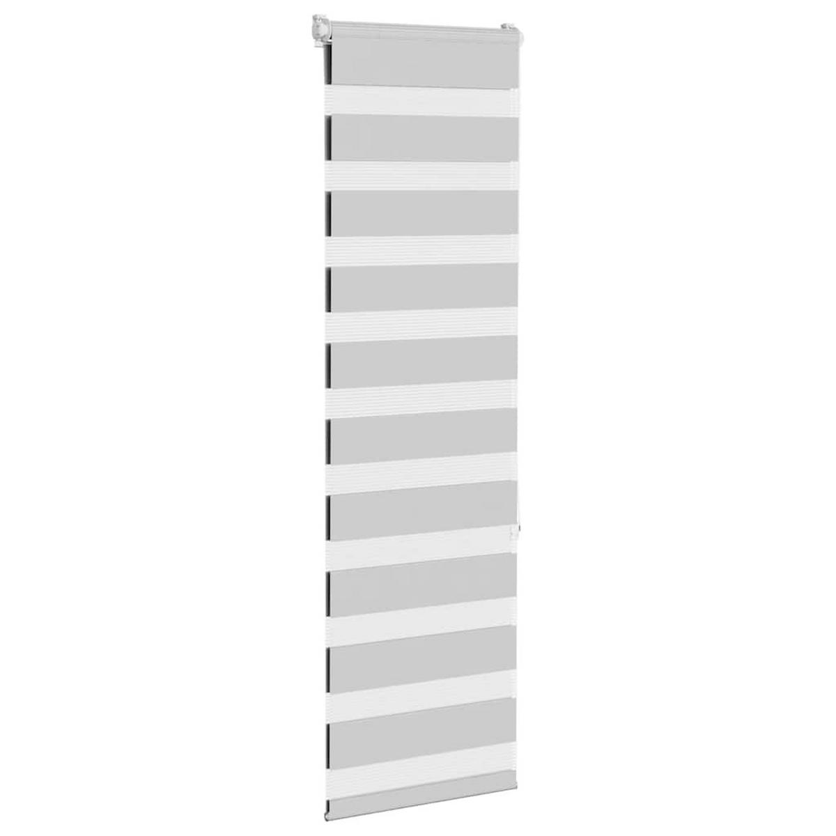 DOPPELROLLO 50/150 cm Stoffbreite 45,9 cm aus Polyester Hellgrau - Hellgrau, Textil (50/150cm) - vidaXL