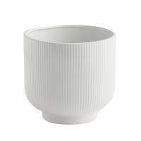 BLUMENTOPF Silken - Weiß, Keramik (17/16cm) - home&you