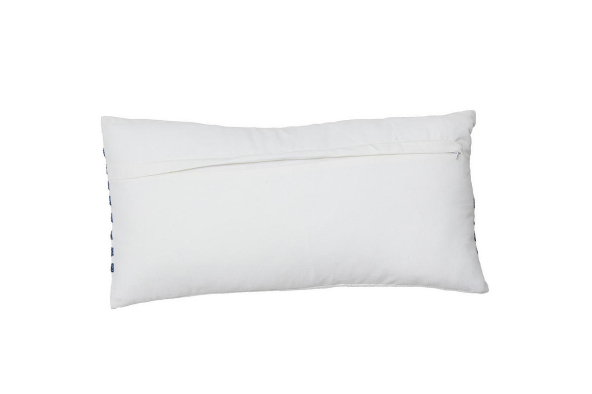 DEKOKISSEN Cinco Weiß 60/30/10 cm - Weiß, Textil (30/60cm) - Light & Living