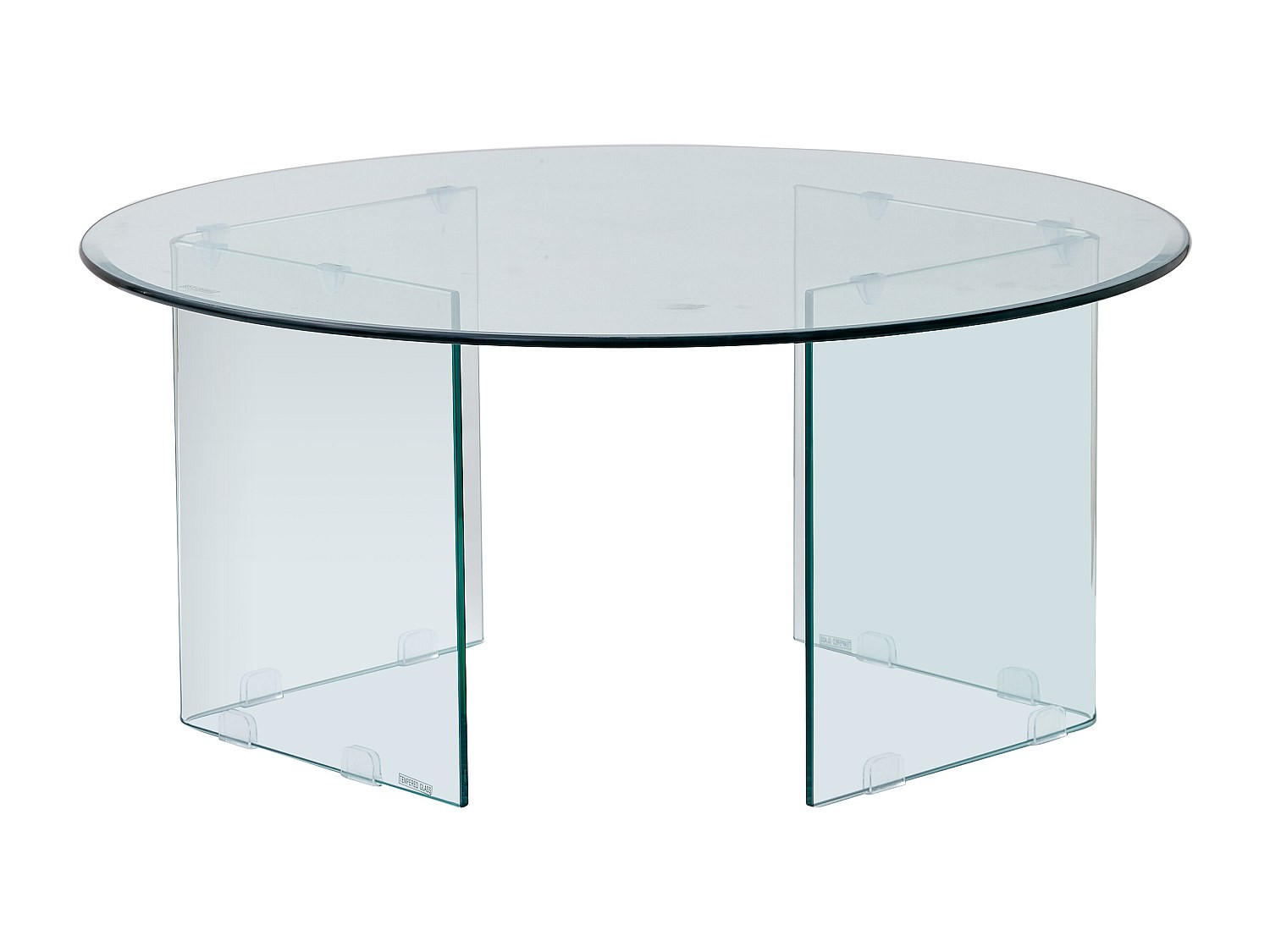 COUCHTTISCH nicht ausziehbar - 90 cmcm x 90 cmcm - Glas - Transparent - ADAMO - Transparent, Glas (90/90/41cm) - Vente-Unique