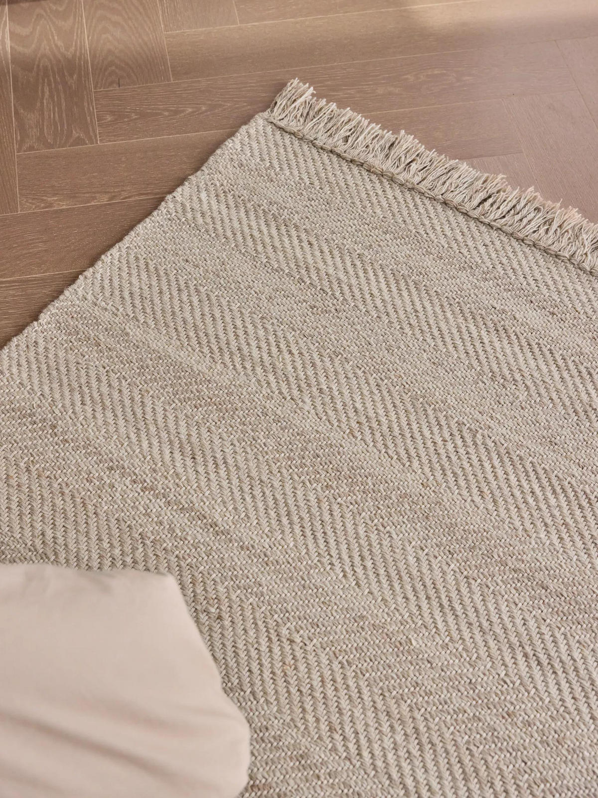WOLLTEPPICH Lars Beige 160x230 cm - Beige, Textil (160/230cm) - benuta Pure