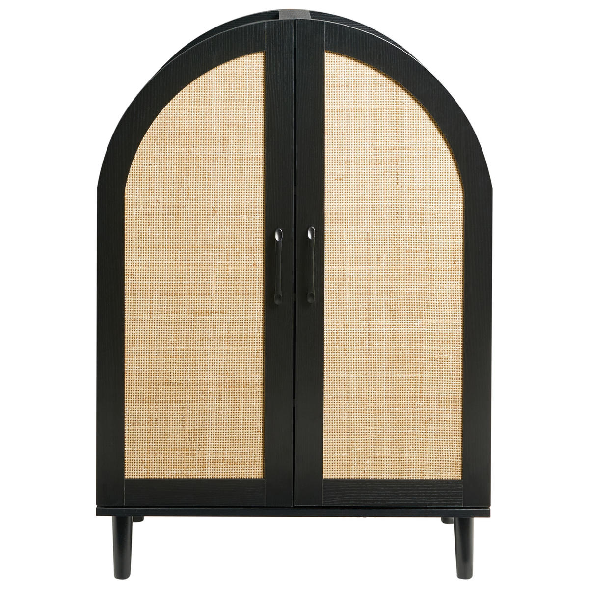 DULAP DE PANTOFI negru Bicheno - negru, compozit lemnos (70/100/38cm) - Beliani