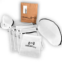 WÄSCHENETZ 7ER SET LIEBLINGS Ding Wäschenetz - Weiß, Textil (50/4/60cm) - Lieblings Ding