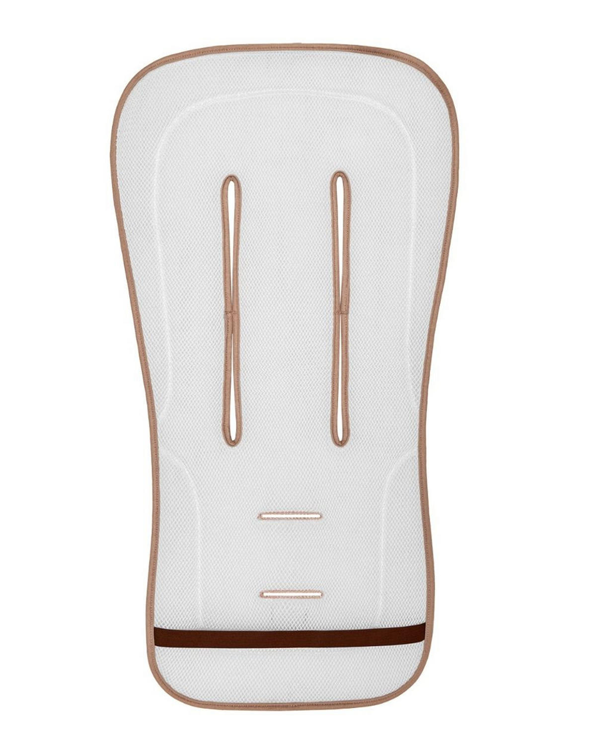 KINDERWAGEN Sitzauflage 311080401 beige Anti-Schweiß, Baumwolle, 3D-Netzgewebe, passend für 5-Punkt-Gurt - Beige, Textil (42/3/81cm) - Kikka boo