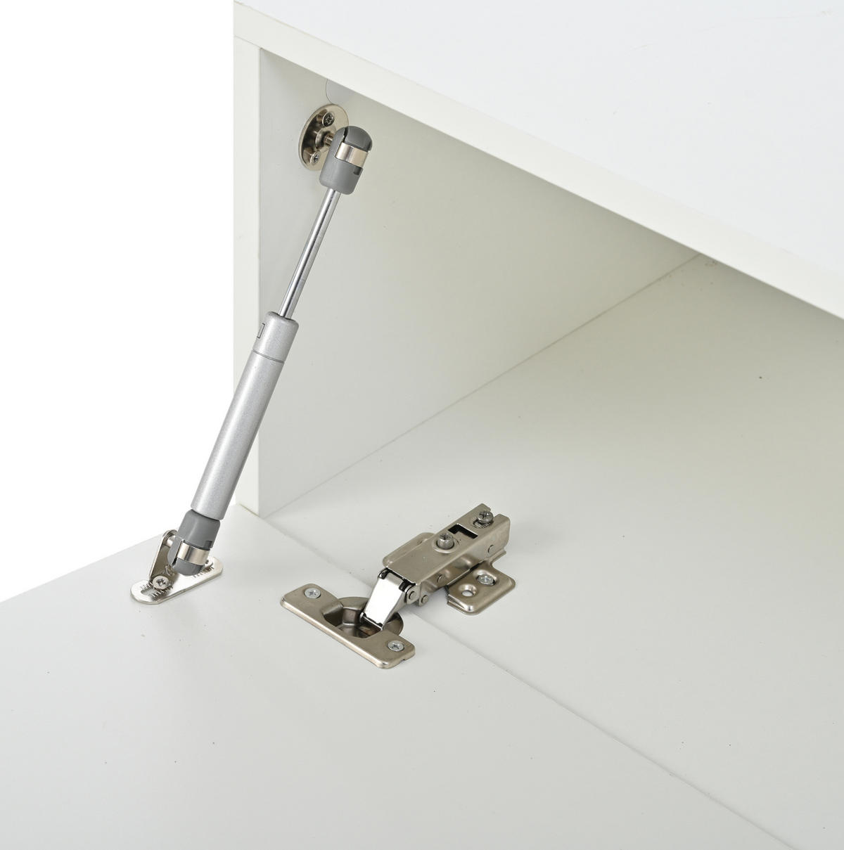 LOWBOARD 190/40/48.5 cm in Weiß aus Spanplatte mit LED-Beleuchtung - Weiß, Holzwerkstoff (40/48.5/190cm) - OKMYHOME