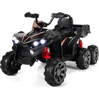 KINDERQUAD 12V Elektro Schwarz - Schwarz, Kunststoff (69/72/129cm) - COSTWAY
