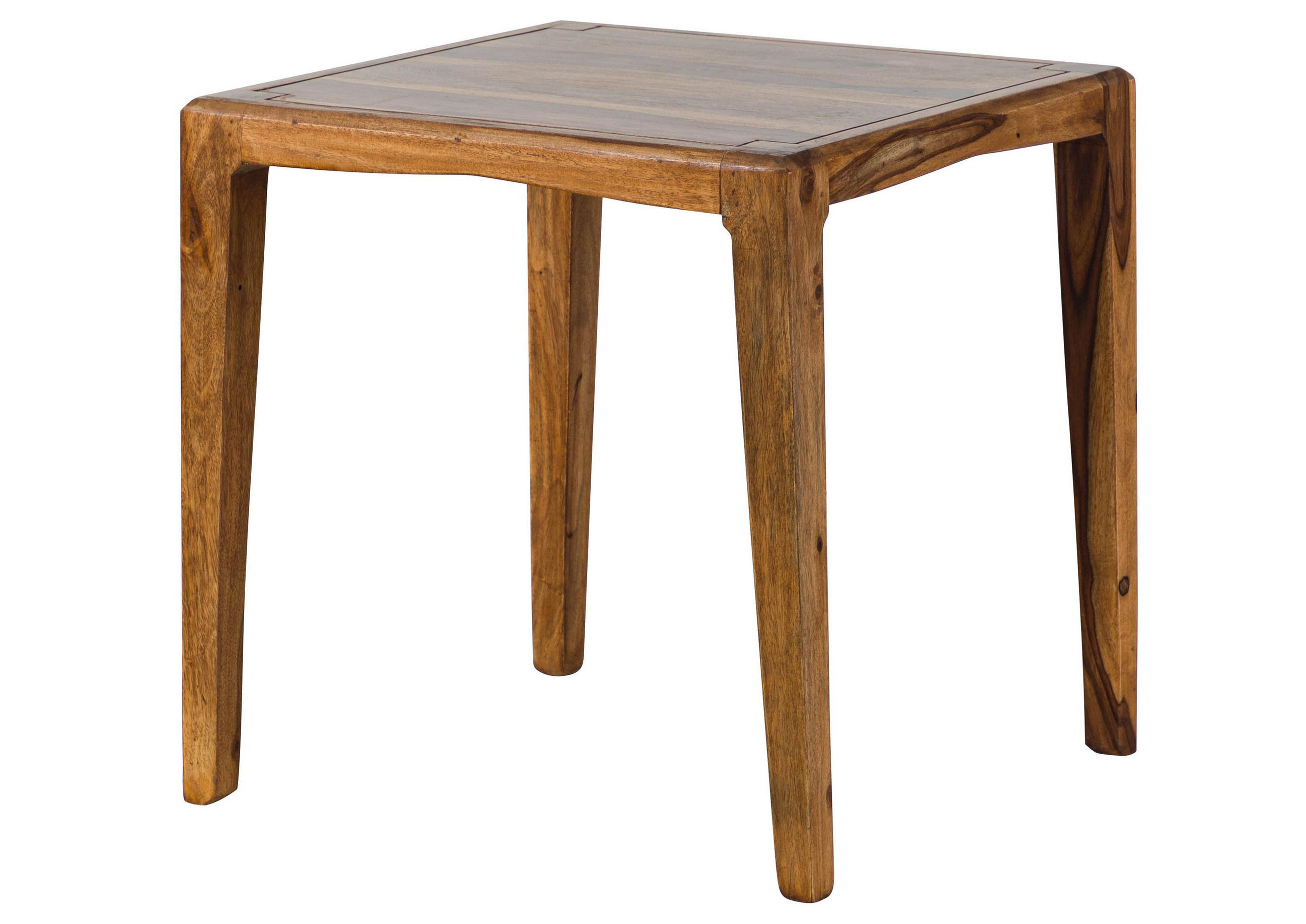 BEISTELLTISCH Sheesham 50x50x50 braun lackiert ANCONA #111 - Braun, Holz (50/50/50cm) - Massivmoebel24