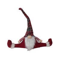 TÜRSTOPPER WEIHNACHTSMANN Rot 15/52/52 cm - Rot, Textil (15/52/52cm) - Mobili Rebecca