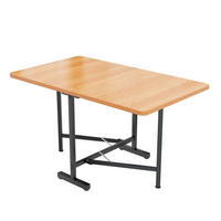 JEDÁLENSKÝ stôl 120 cm/80 cm, MDF, americký dub biely, rozkladací a skladací - farba duba, kompozitné drevo (120/80/75cm) - BEAOK