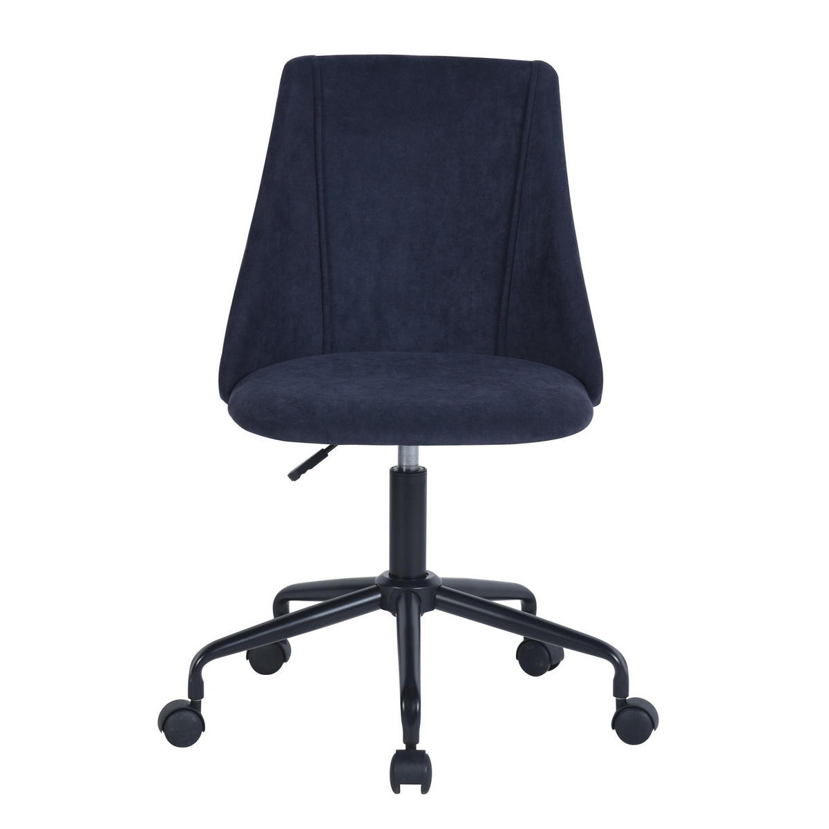 DREHSTUHL Blau Frotteestoff - Blau, Kunststoff/Textil (50/90/53cm) - Urban Meuble