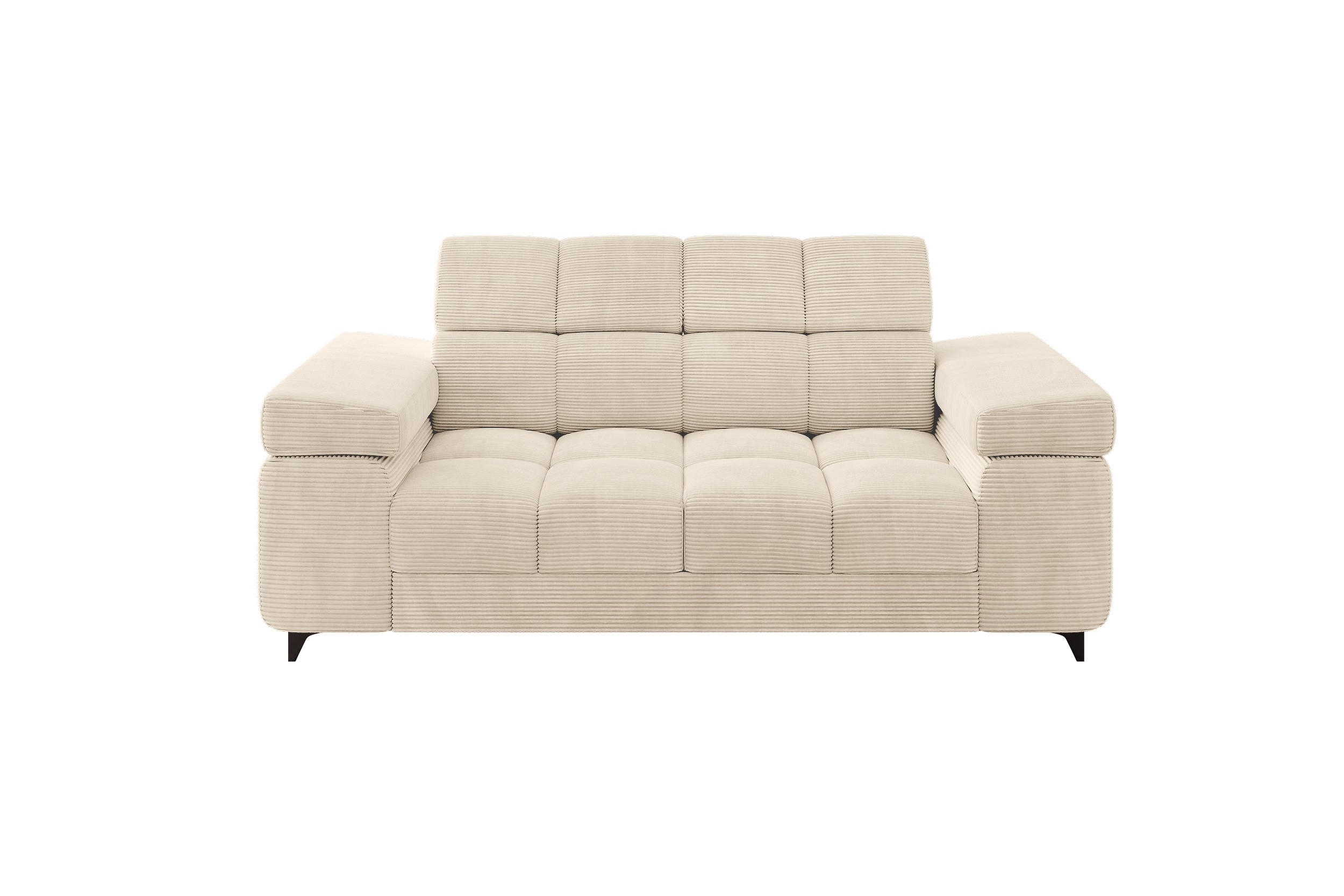SOFA 2-Sitzer LORD-S1 194x97x90 cm Beige Cord - Beige, Holzwerkstoff/Textil (194/90/97cm) - ALTDECOR