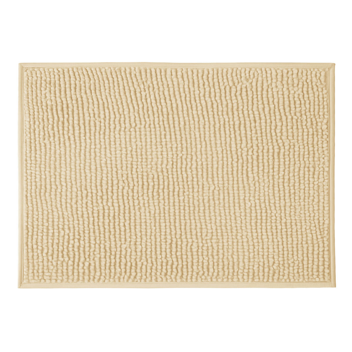 BADEMATTE Chenille 60x90cm Sand - Beige, Textil (90/60cm) - Bestlivings