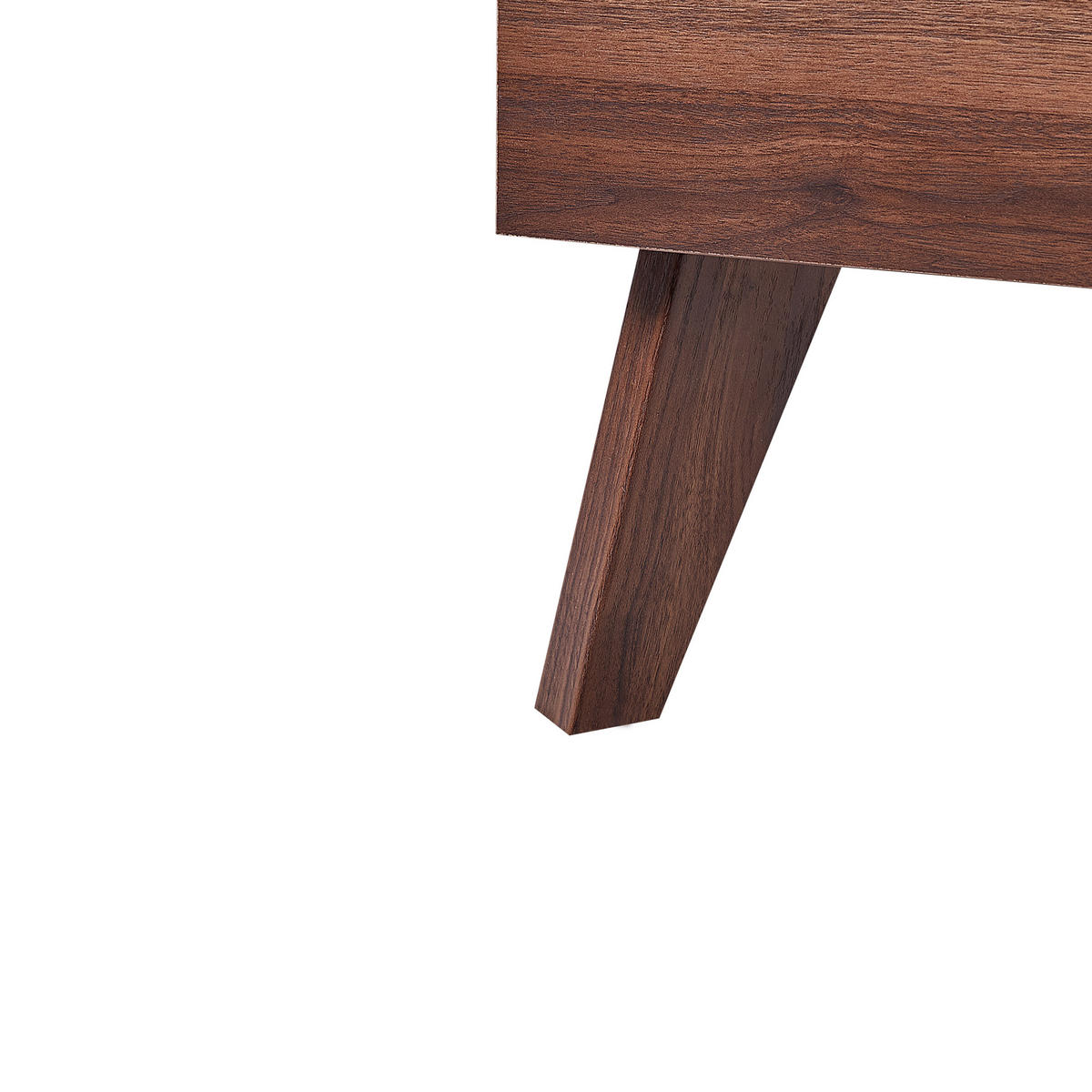 BETT mit Lattenrost 140/200 cm Braun Monpazier - Braun/Naturfarben, Holzwerkstoff (140/200cm) - Beliani