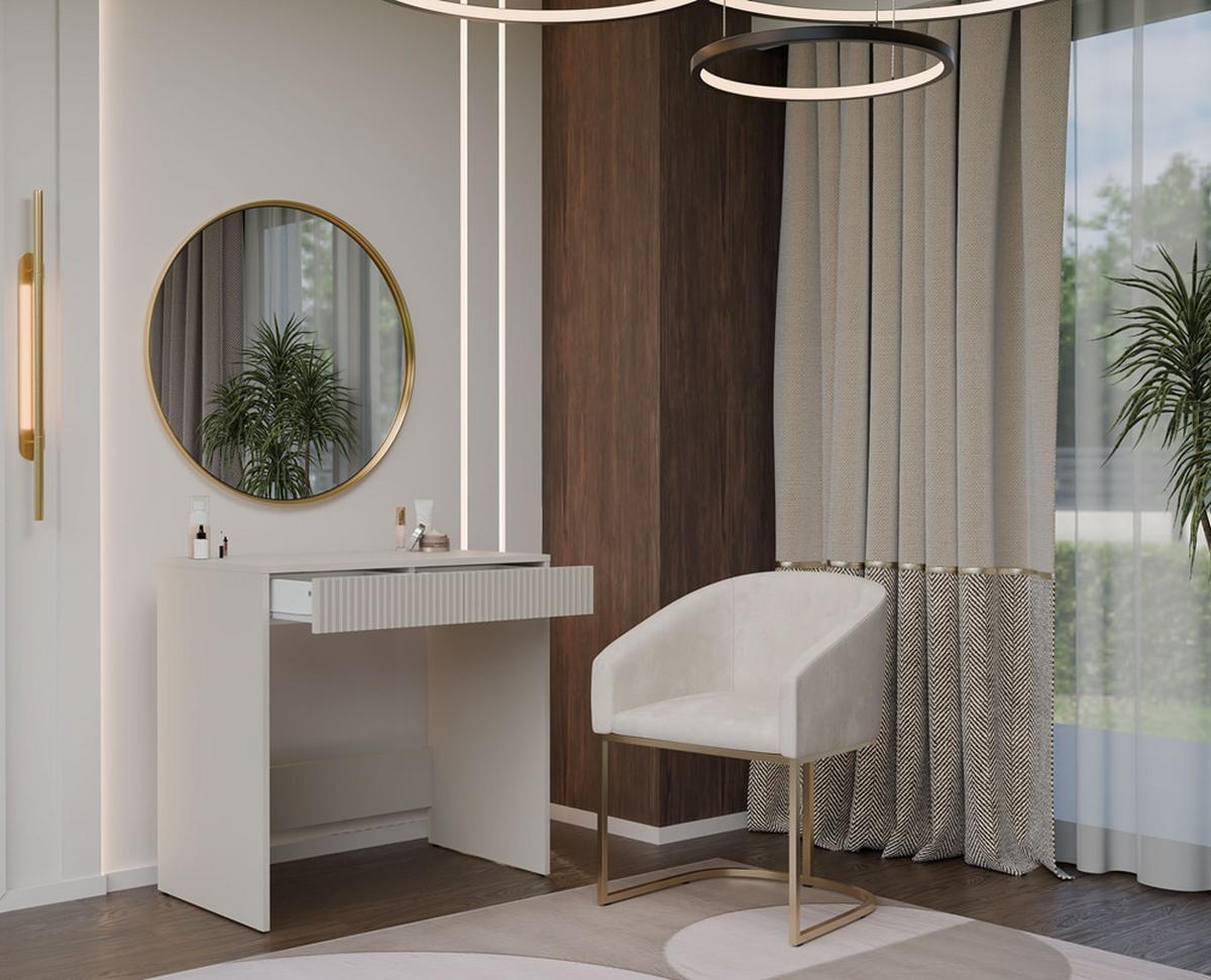 SCHREIBTISCH Slim Kaschmir 81/80/50 - Kaschmir, Holzwerkstoff (50/81/80cm) - RAUMHIRSCH FURNITURE