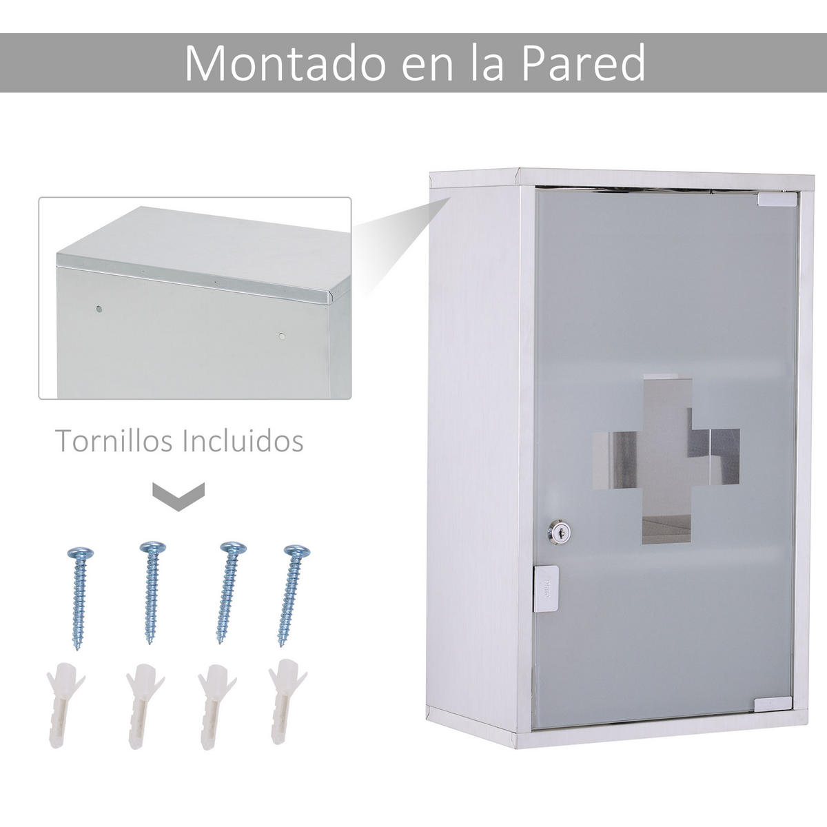 MEDIZINSCHRANK Transparent 1 Stück - Beige, Kunststoff (30/50/18cm) - GiPP