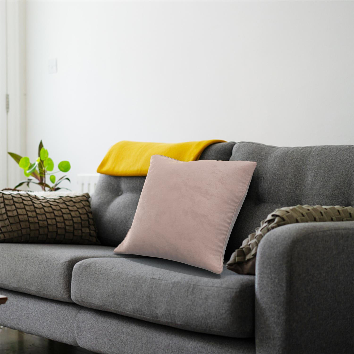 KISSENHÜLLEN-SET (2-tlg.) 40/40 cm (Rosa) - Rosa, Textil (40/40cm) - Intirilife