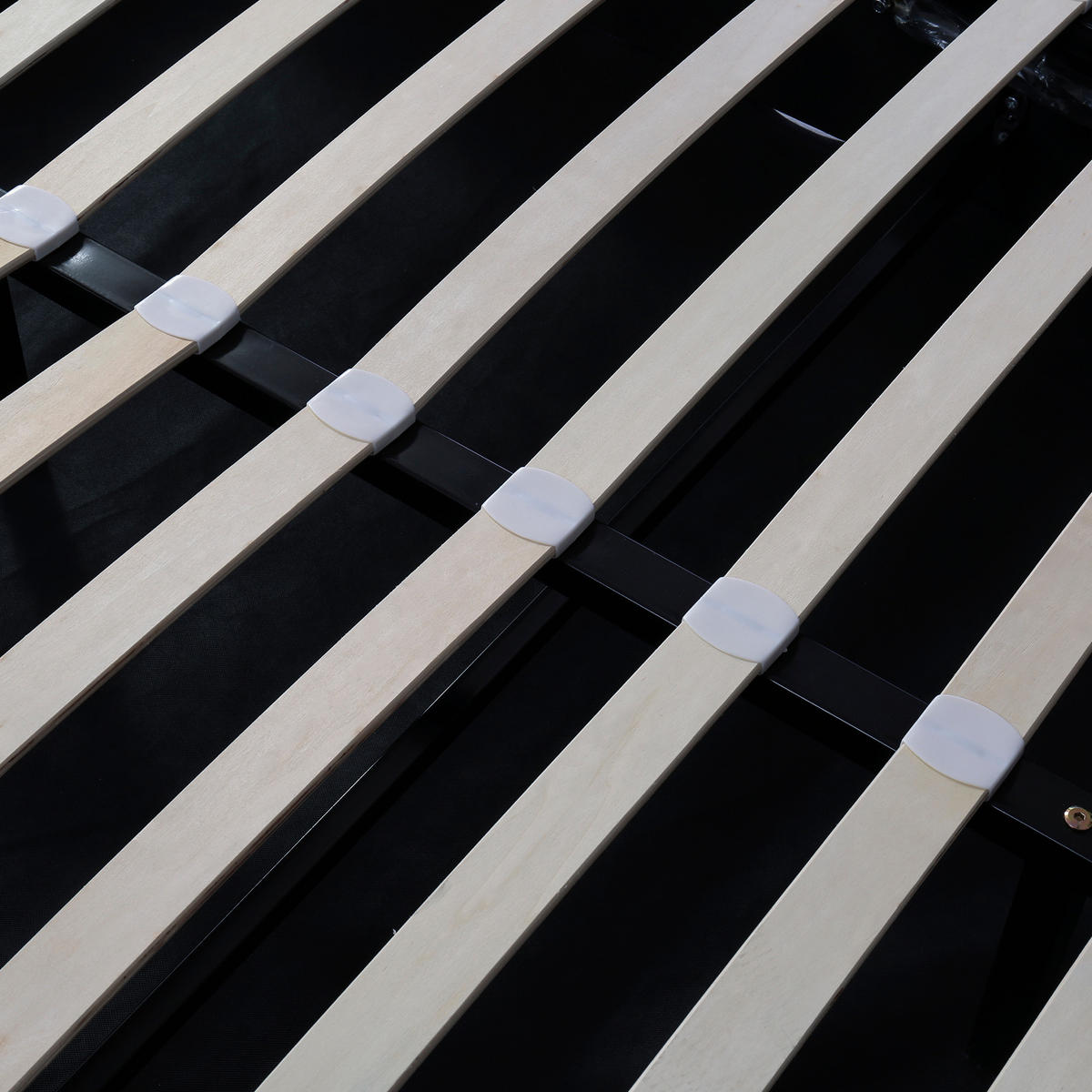 POLSTERBETT 140x200 Ohrenform Flanell Hydraulisch Grau - Grau, Holz - FLIEKS