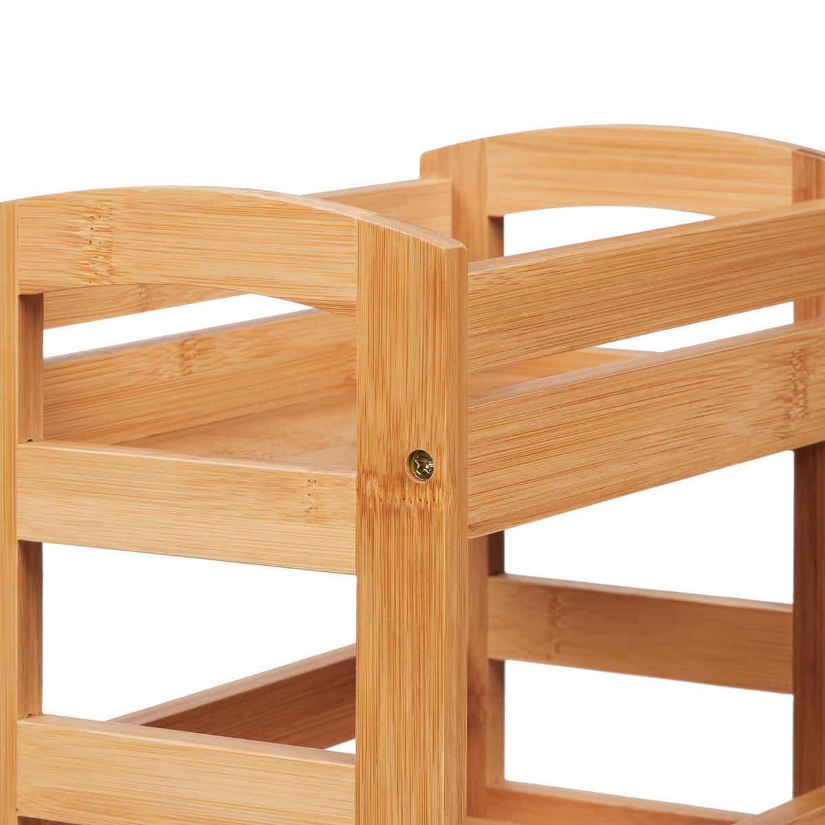 GEWÜRZREGAL - Hellbraun, Holz (25.5/23/15.5cm) - Relaxdays